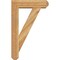 Ekena Millwork Traditional Craftsman Rough Sawn Bracket w/ Offset Brace, Western Red Cedar, 6"W x 20"D x 32"H BKT0604X20X32TRA04RWR - alternate 4